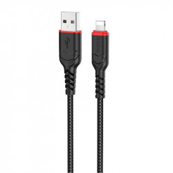 Кабель для зарядки та синхронізації Lighting 1м 2.4A Hoco X59 чорний (X59-i)