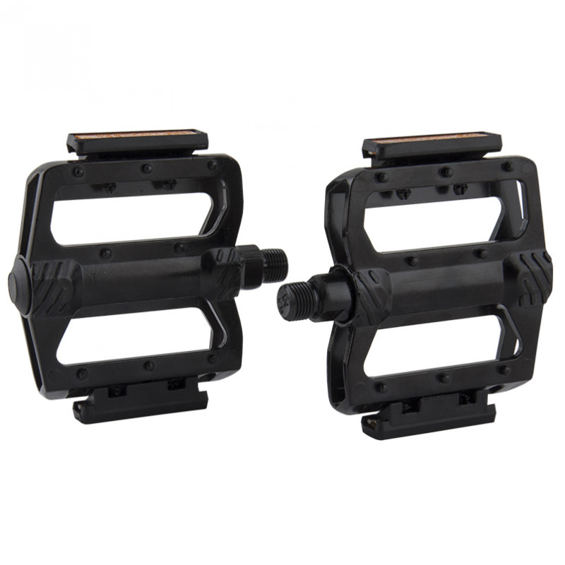 Педали для велосипеда 97x95x24 мм GREY'S велопедали из алюминиевого сплава Черные 2 шт (GR14420)