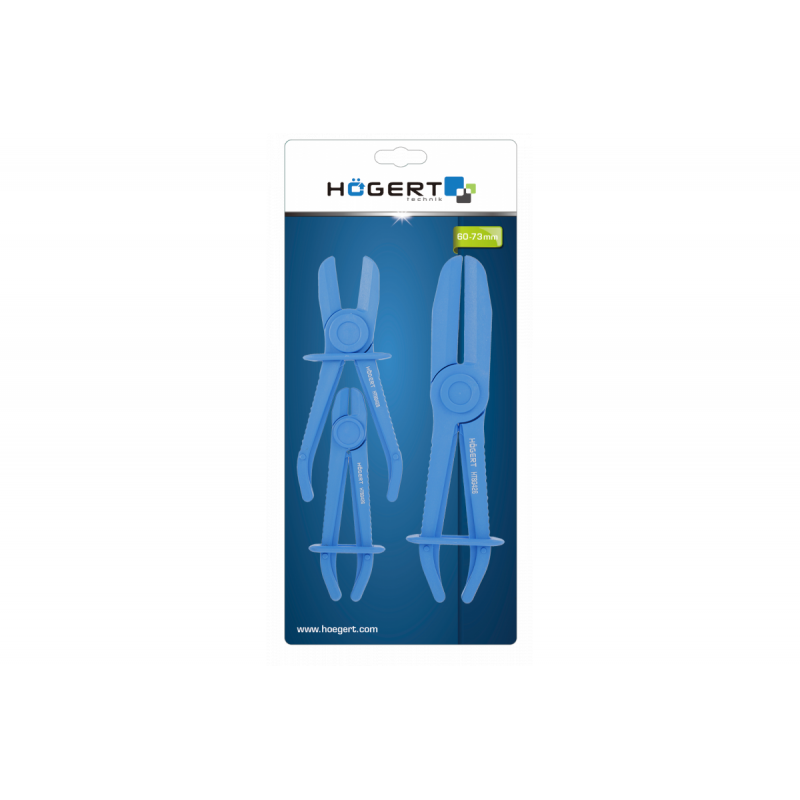 Набір затискачів із фіксатором для шлангів 3 шт Hogert (HT8G426)