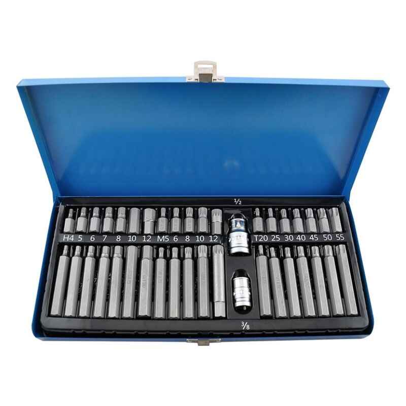 Набор бит и шестигранников с держателем 1/2" 3/8" НEX Torx SPLINE Molder CrV 40шт (MT68040)