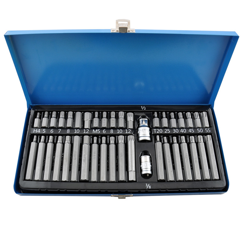 Набір біт і шестигранників з тримачем 1/2« 3/8» НЕХ Torx SPLINE Molder CrV 40шт (MT68040)