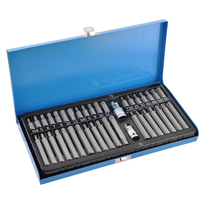 Набір біт і шестигранників з тримачем 1/2« 3/8» НЕХ Torx SPLINE Molder CrV 40шт (MT68040)