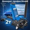 Домкрат гідравлічний підкатний 2т Hogert 85-430мм професійний для автомобіля (HT8G059)