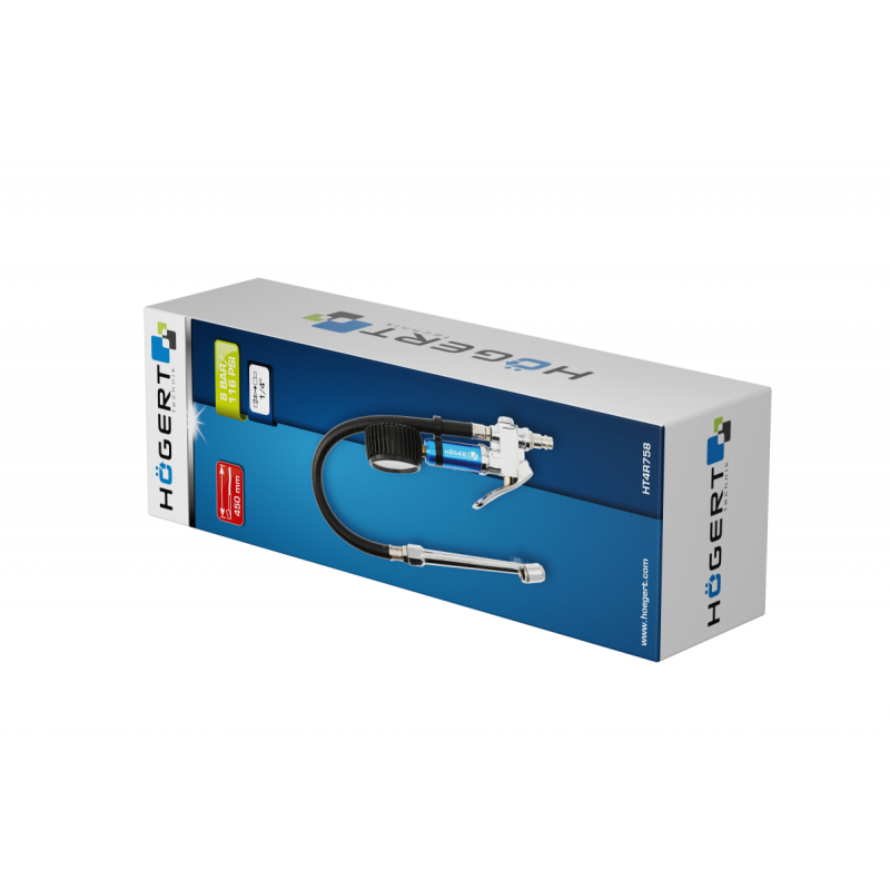 Пістолет для підкачування шин металевий наконечник Hogert (HT4R758)