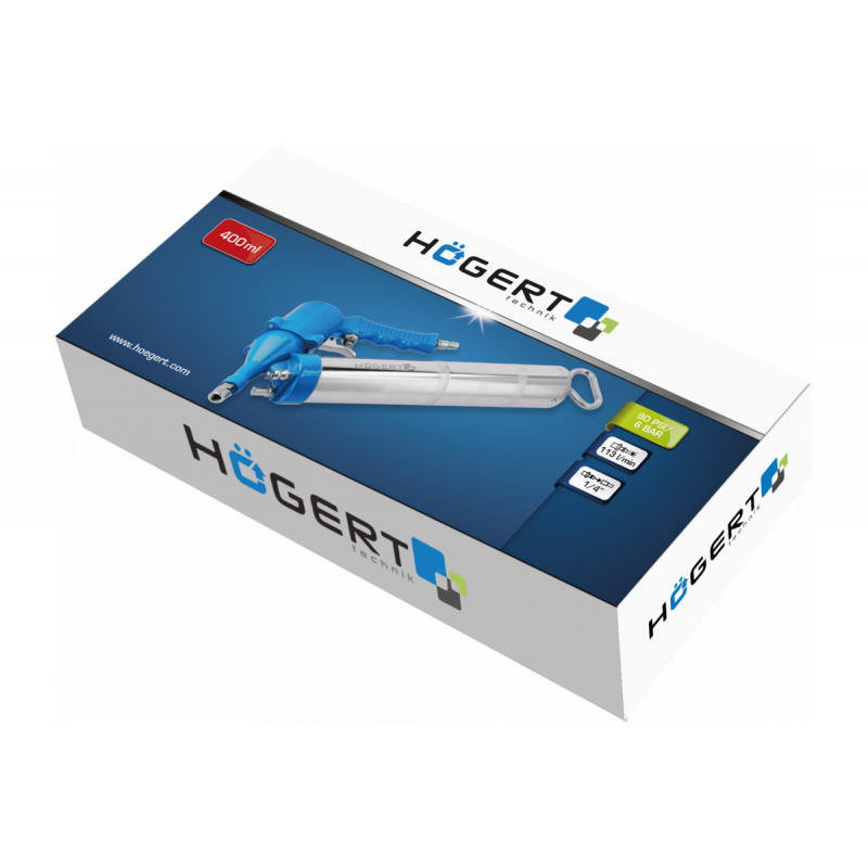 Шприц для мастила пневматичний 400 мл Hogert (HT4R790)