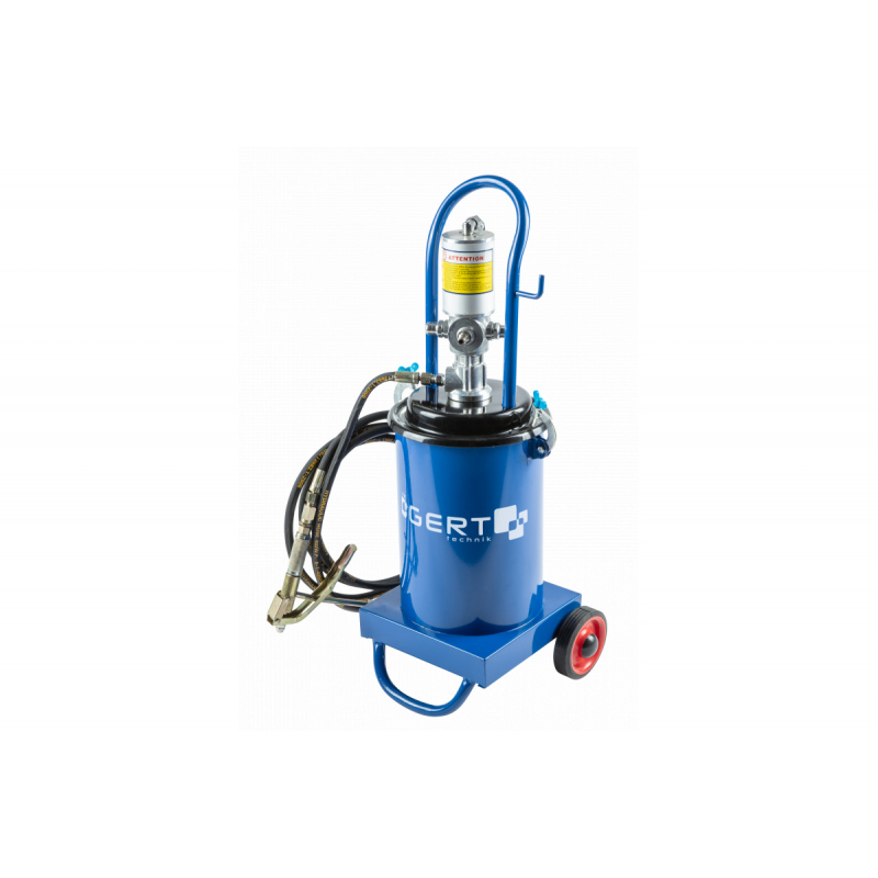 Нагнітач густого мастила пневматичний 12л Hogert (HT4R795)