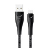 Кабель синхронізації Usams U41 Micro плетений кабель для передачі даних та зарядки 2м чорний (SJ396USB01)