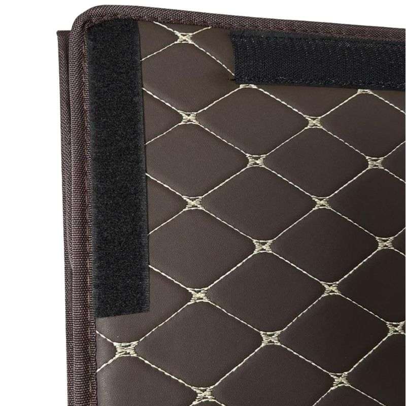 Органайзер в багажник автомобіля коричневий штучна шкіра 1 відділення на липучці 40смХ30смХ30см (44649/brown beige)