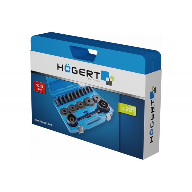 Набір оправок для монтажу демонтажу ступиць підшипників Hogert (HT8G253)