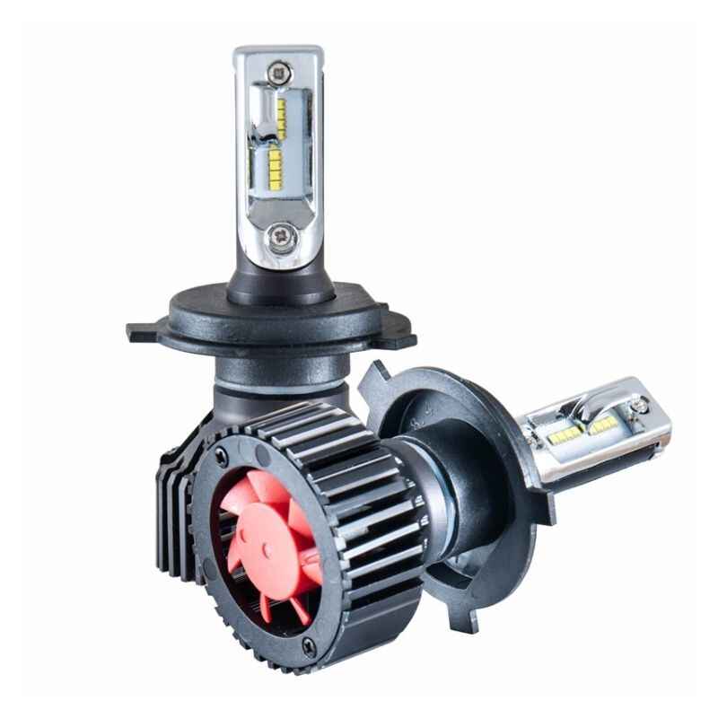 Світлодіодні автолампи H4/P43t LED SOLAR супер потужна 12/24V 6000K 8000Lm 60W Philips ZES (8304)