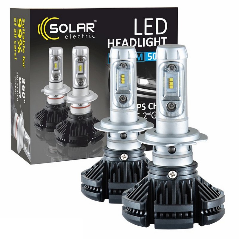 Світлодіодні автолампи H7/PX26d LED SOLAR 12/24V 6000K 6000Lm 50W Philips ZES (8807)
