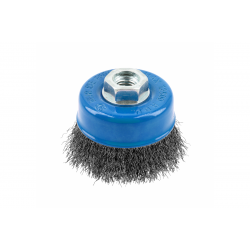 Щітка чашкова 75мм 12500об/хв Hogert пряма з нержавіючої сталі для болгарки (HT7D739)