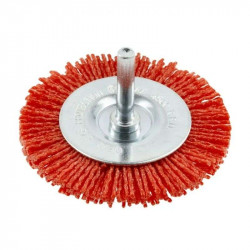 Щітка дискова по металу 75мм 4500об/хв Hogert пряма нейлонова (HT7D747)