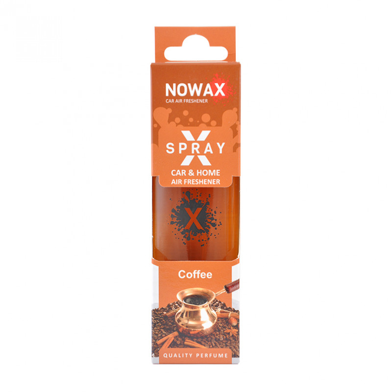 Ароматизатор до машини 50 ml Nowax X Spray - Coffee (NX07596)