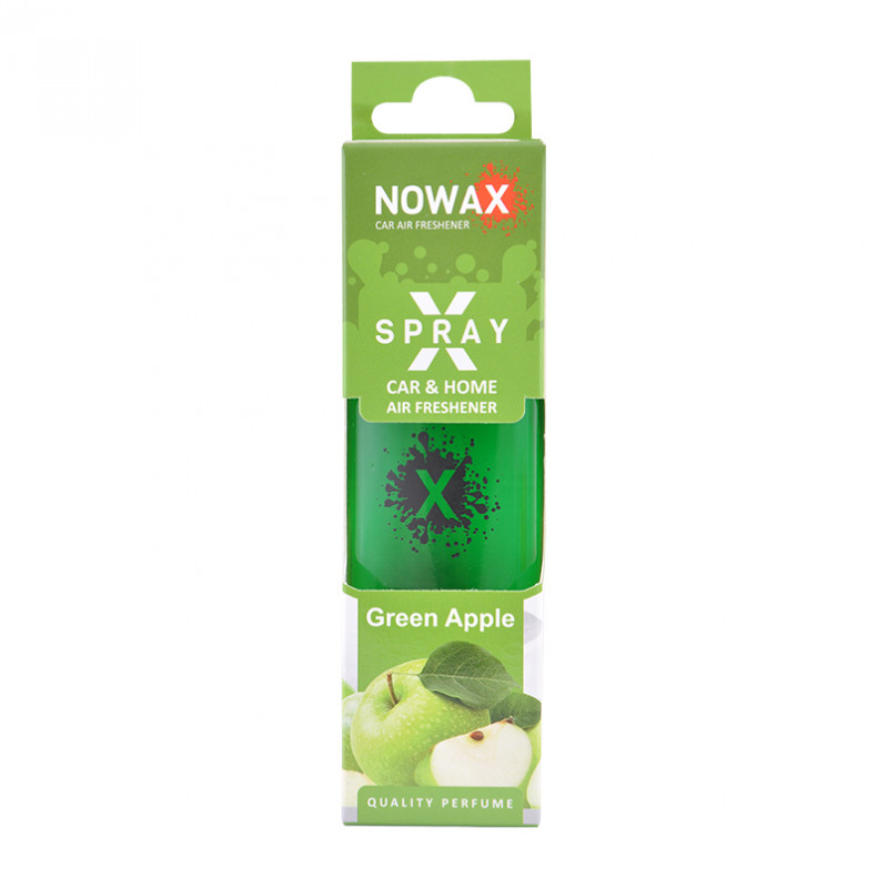 Ароматизатор до машини 50 ml Nowax X Spray - Green apple (NX07603)