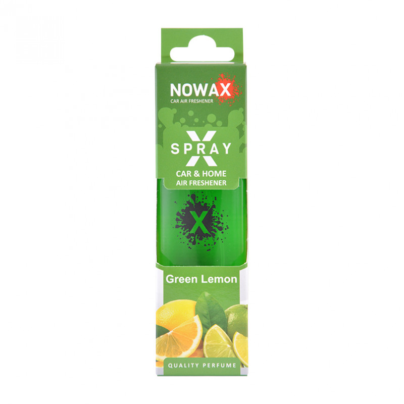 Ароматизатор до машини 50 ml Nowax X Spray - Green lemon (NX07608)