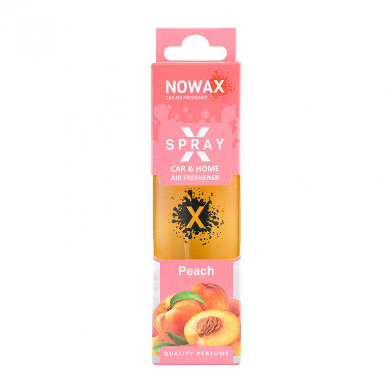 Ароматизатор до машини 50 ml Nowax X Spray - Peach (NX07602)