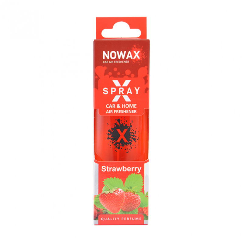 Ароматизатор до машини 50 ml Nowax X Spray - Strawberry (NX07593)