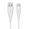 Кабель синхронізації Usams Type-C 3A Fast Charging Data Cable серії Green 1м білий (SJ714USB02)