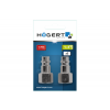 Штуцер з муфтою сполучною Hogert 2шт F1/4" (HT4R810)