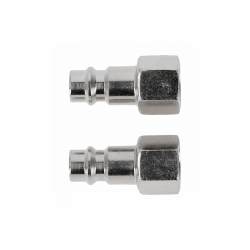 Штуцер з муфтою сполучною Hogert 2шт F1/4" (HT4R810)