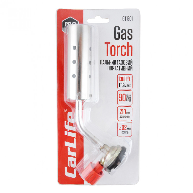 Пальник газовий сопло 32мм довжина 95мм Carlife (GT501)