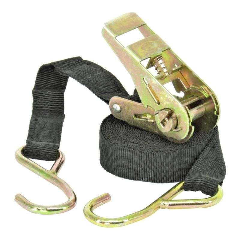 Стяжний ремінь 1т 5м CarLife з храповим замком (RD711)