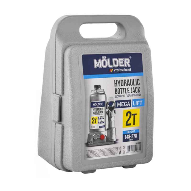 Домкрат гідравлічний підкатний 2т Molder 148-278мм для автомобіля в пластиковій упаковці (MA29025)