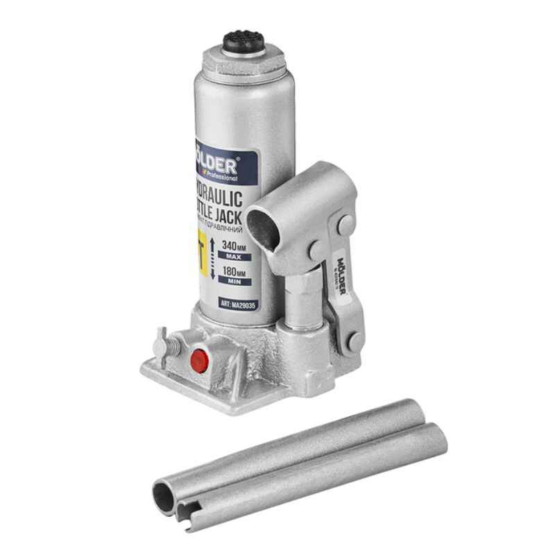 Домкрат гідравлічний підкатний 3т Molder 180-340мм для автомобіля в пластиковій упаковці (MA29035)