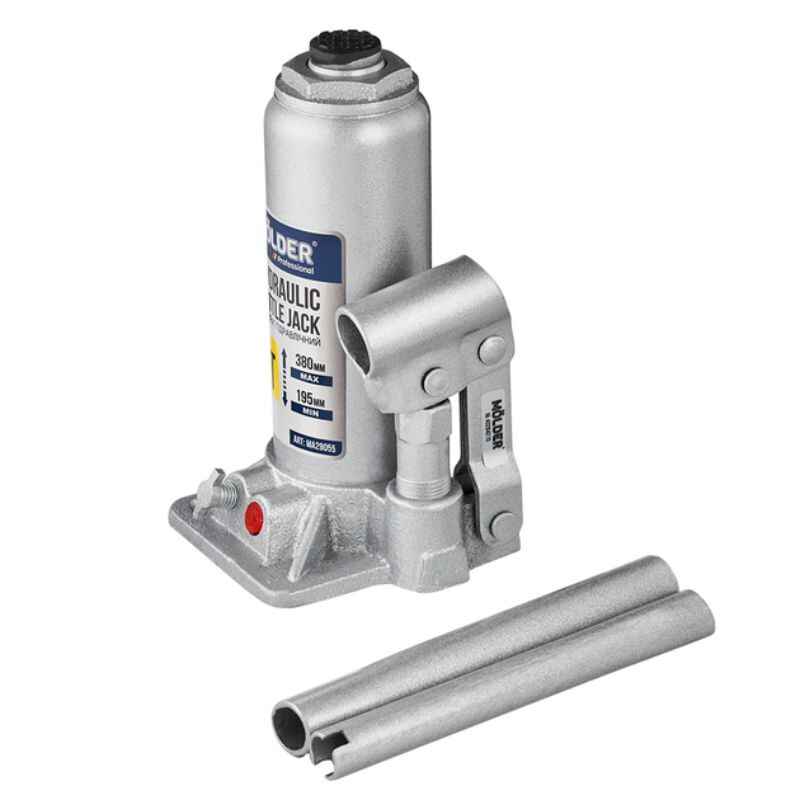 Домкрат гідравлічний підкатний 5т Molder 195-380мм для автомобіля в пластиковій упаковці (MA2905