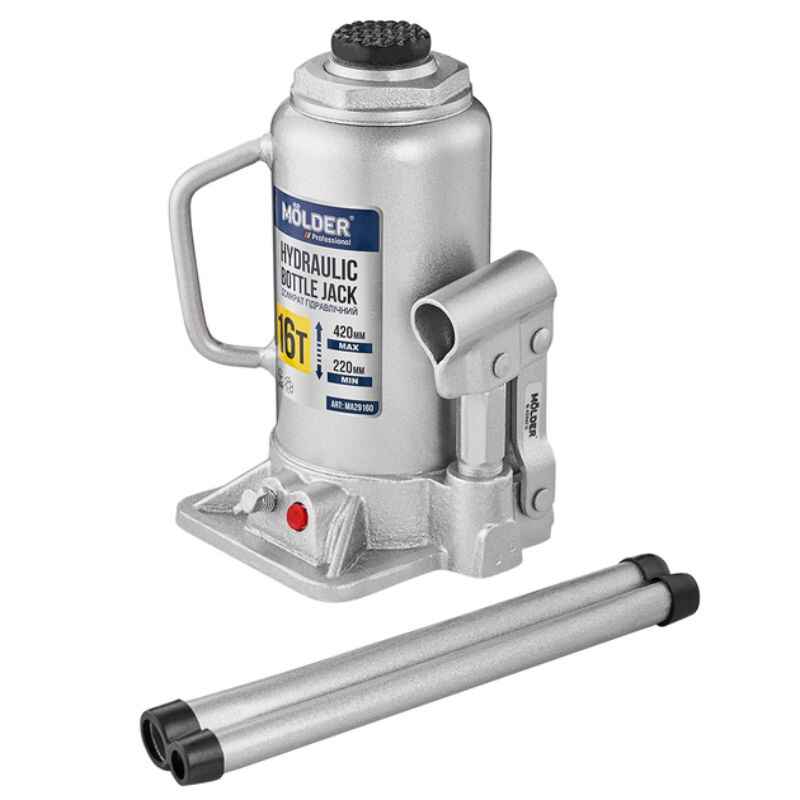 Домкрат гідравлічний підкатний 16т Molder 220-420мм для автомобіля в картонній упаковці (MA29160)