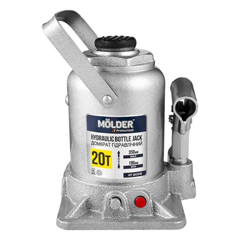 Домкрат гідравлічний 20т Molder пляшковий 190-350мм для автомобілів (MA29200)