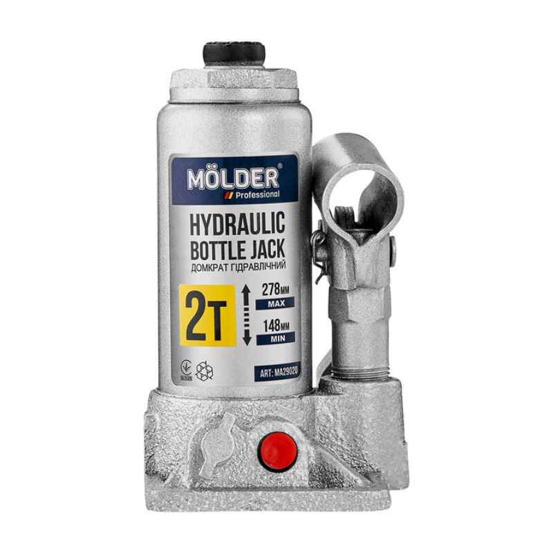 Домкрат гідравлічний підкатний 2т Molder 148-278мм для автомобіля в картонній упаковці (MA29020)