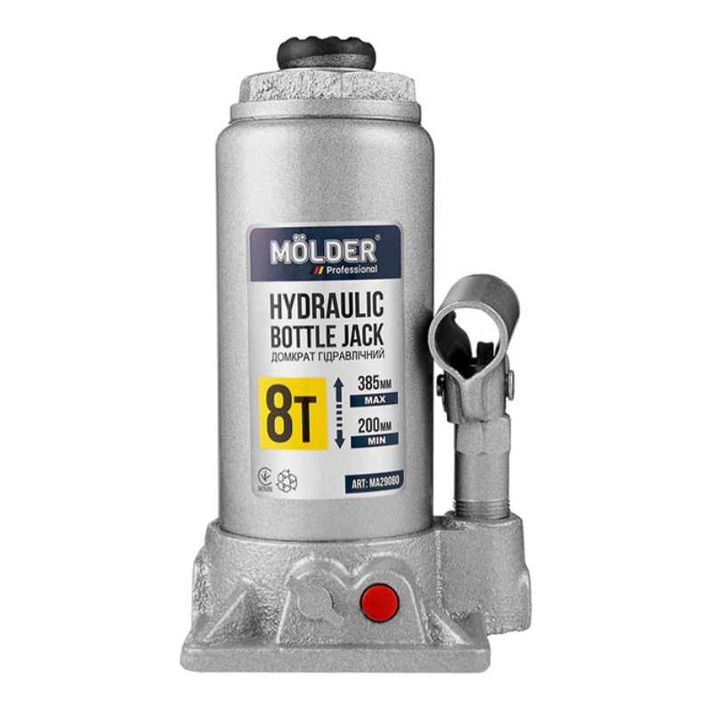 Домкрат гідравлічний підкатний 8т Molder 200-385мм для автомобіля в картонній упаковці (MA29080)