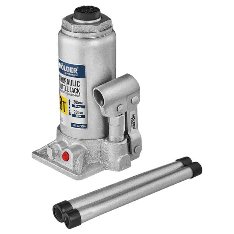 Домкрат гідравлічний підкатний 8т Molder 200-385мм для автомобіля в картонній упаковці (MA29080)