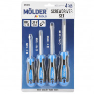 Набір викруток 4шт CrV 6150 Molder магнітний накінечник PH SL (MT32204)