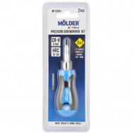 Отвертка с битами 2 в 1 65мм Molder CrV PH SL (MT32301)