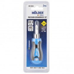 Отвертка с битами 2 в 1 65мм Molder CrV PH SL (MT32301)