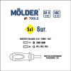 Отвертка реверсивная с битами 6шт 25мм Molder CrV PH SL (MT32305)