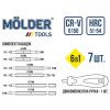 Отвертка с битами 6 в 1 127мм Molder CrV PH SL (MT32306)