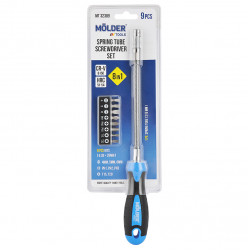 Викрутка з гнучким стрижнем і бітами 9шт 215мм Molder CrV PH SL Torx (MT32309)