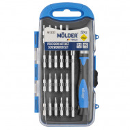 Викрутка реверсивна з комплектом насадок для точних робіт Molder 22 шт (MT32322)