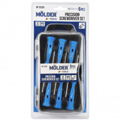 Набір викруток для точних робіт PH/SL/Torx Molder сталь S2 6шт магнітний накінечник (MT32326)