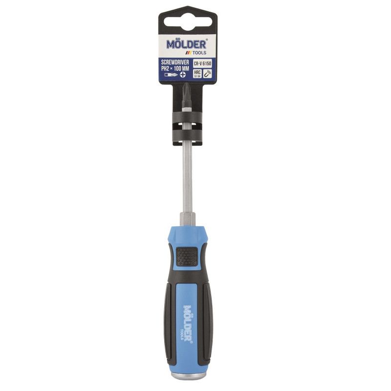 Викрутка шліцева ударна з шестигранною опорою Molder SL5x75mm (MT33001)