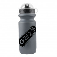 Фляга для велосипеда 600мл Grey's пластикова із захисним ковпачком сіра (GR15680)