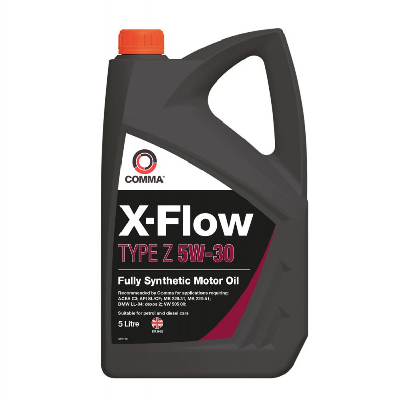 Моторна олива Comma X-FLOW TYPE Z 5W-30 API SL/CF; ACEA C3 5л (XFZ5L)