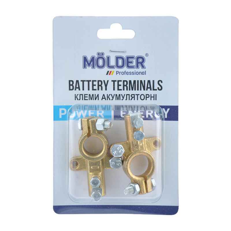 Клеми акумуляторні Molder EURO латунь 190г (MA21180)