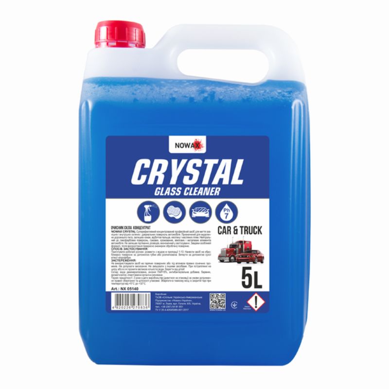 Очиститель стекла 5 литров Nowax Crystal (NX05140)