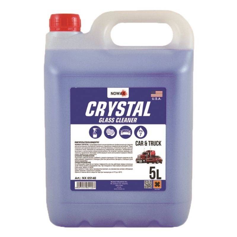 Очиститель стекла 5 литров Nowax Crystal (NX05140)