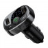 FM модулятор Bluetooth Fm трансмиттер для авто 2.4 A Baseus 2USB черный (CCTM-01)